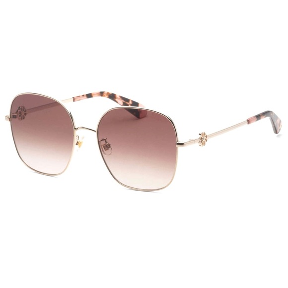 kate spade Accessories - Kate Spade Gold Brown Oversized Sunglasses
